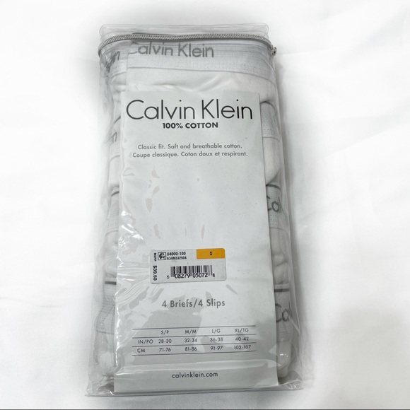 CALVIN KLEIN 4 BRIEFS CLASSIC FIT - Picture 4 of 5